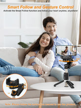 Load image into Gallery viewer, Innovative Smartphone Gimbal with 360° Rotation &amp; Adjustable Lights for Creators