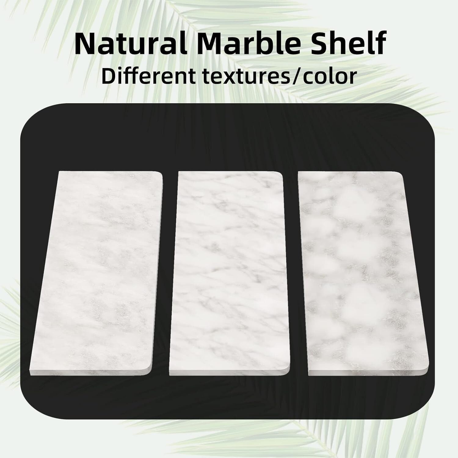 Brushed Nickel Double Toilet Paper Holder with Elegant Marble Shelf - Modern ...