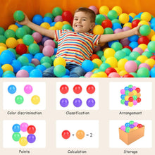Load image into Gallery viewer, Colorful 200-Count Plastic Balls for Ball Pits and Play Tents - Non-Toxic