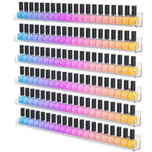 Load image into Gallery viewer, Removable Anti-Slip 6-Tier Nail Polish Wall Shelf - Holds 150 Bottles Securely