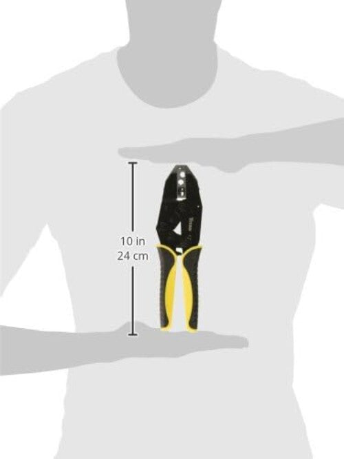 Ratcheting Spark Plug Connector Crimper with Quick Change Jaw for Precision