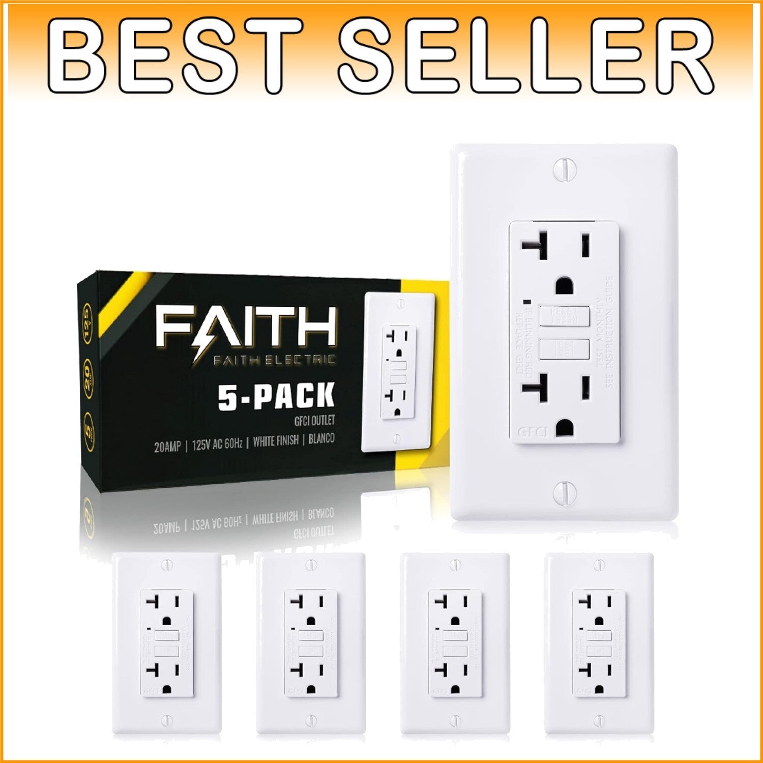 GFI Duplex Receptacles with LED Indicator - Non-Tamper-Resistant Safety Solution