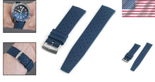 Load image into Gallery viewer, Versatile 19mm FKM Rubber Watch Strap with Stainless Steel Clasp – Quick Release