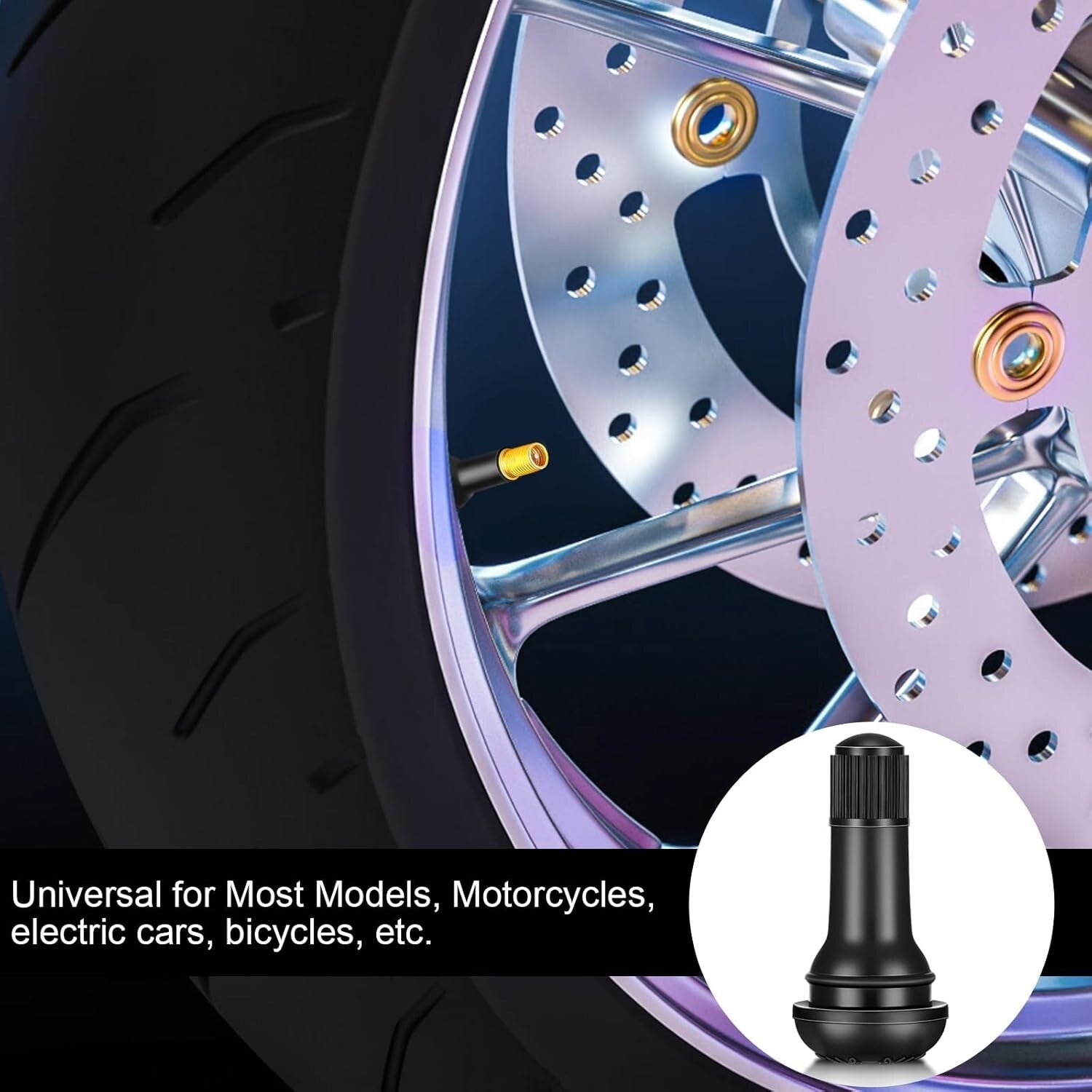 500 Ozone-Resistant Rubber Valve Stems – Perfect for Cars, Trucks & Bikes