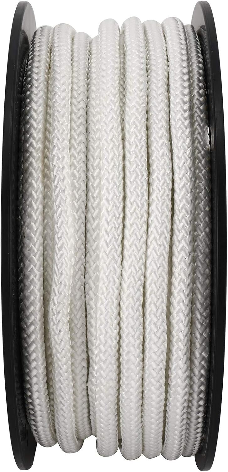 High-Strength 100 ft Wire Center Flagpole Rope - UV Resistant, Easy to Use