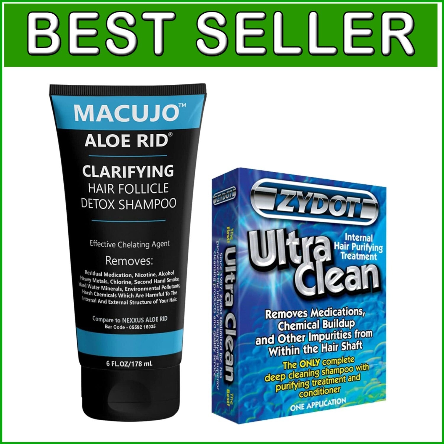 Effective Aloe Rid Detox Shampoo with Zydot UltraClean for Residual Removal