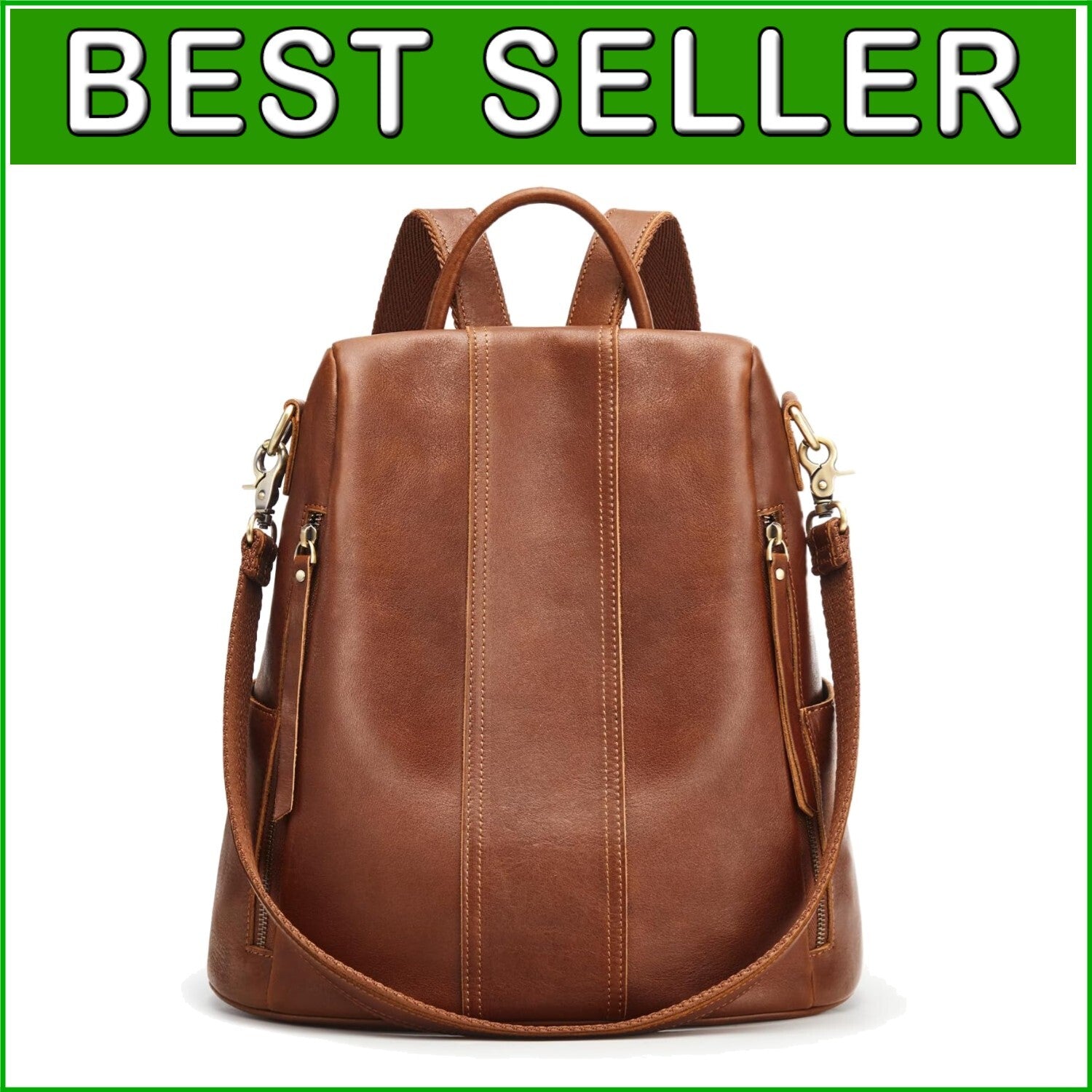 Fashionable Antitheft Leather Rucksack for Women | Perfect Travel Companion