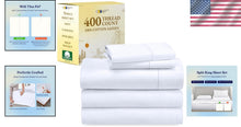 Load image into Gallery viewer, Breathable &amp; Soft 400 TC Split King Sheets with Deep Pockets - Ultimate Comfort
