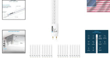 Load image into Gallery viewer, PARMIDA 20-Pack 4FT T8 LED Tubes - Ballast Bypass, 18W, 2200lm, UL-Listed