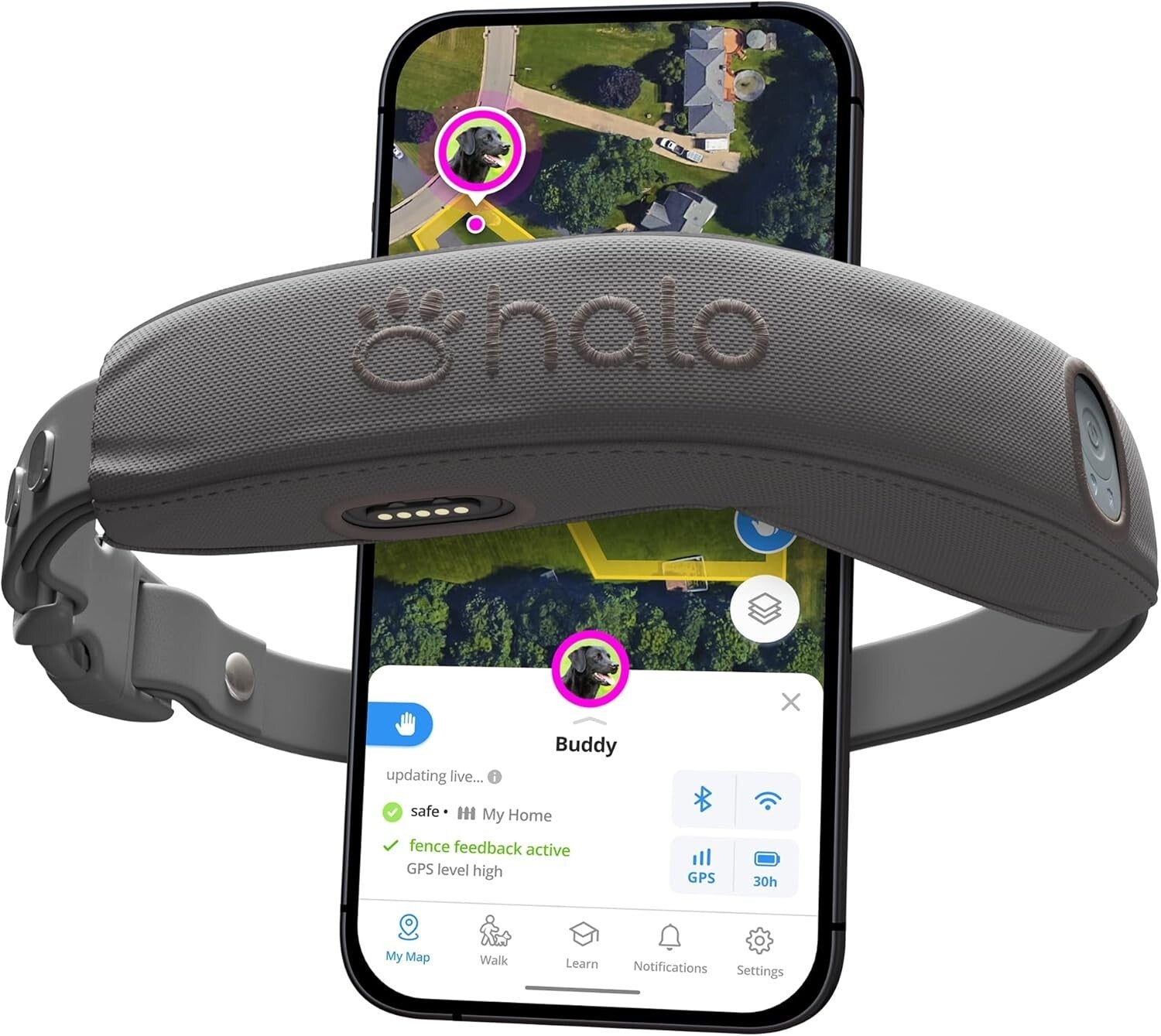 Customizable GPS Dog Training Collar with Wireless Fence - Subscription Included