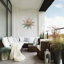 Load image into Gallery viewer, Lightweight 30-Inch Decorative Metal Sun - Easy Install for Indoor &amp; Outdoor Use