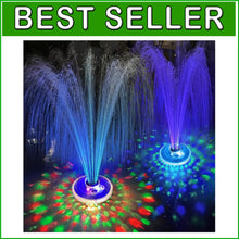 Load image into Gallery viewer, Compact UV Resistant Floating Water Fountain with Lights - Perfect Pool Addition