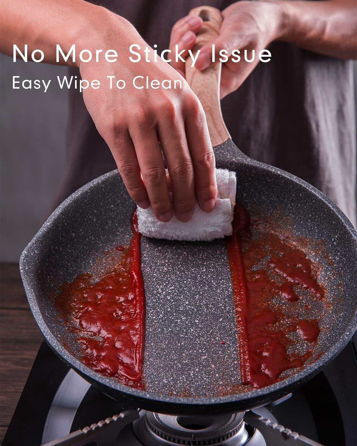 Complete Nonstick Cooking Set - 20 Pcs of Induction and Gas Compatible Cookware