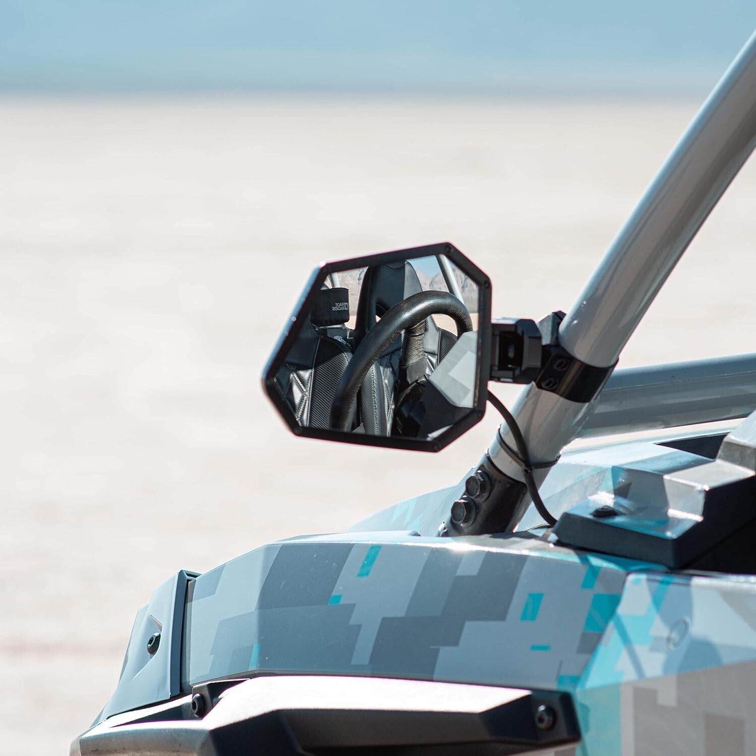 UTV Side Mirror Set with Large Convex Glass for Maximum Off-Road Visibility