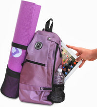 Load image into Gallery viewer, Multi-Purpose Gym Sling Backpack with Cell Phone Pocket and Water Bottle Holder