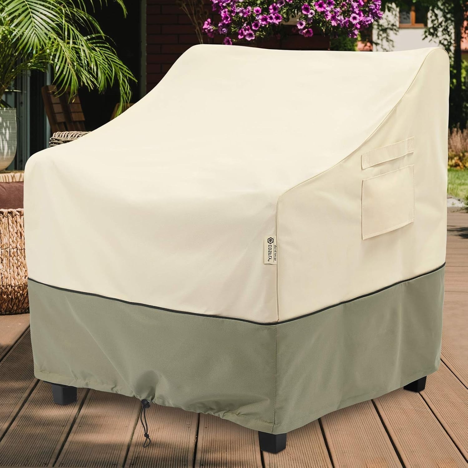 2-Pack Waterproof Outdoor Patio Chair Covers, Fits Up to 35W x 38D x 31H