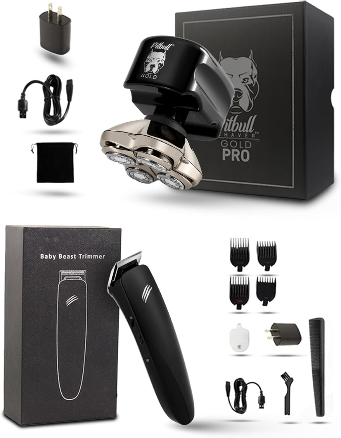 Versatile Pitbull Gold PRO 5-in-1 Shaver: Wet/Dry, Lightweight & Travel-Friendly