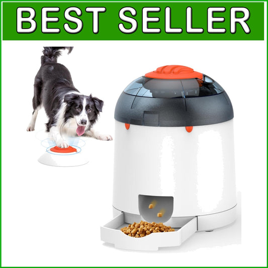 Rechargeable Interactive IQ Training Dog Feeder - Remote Controlled Fun, 280ml