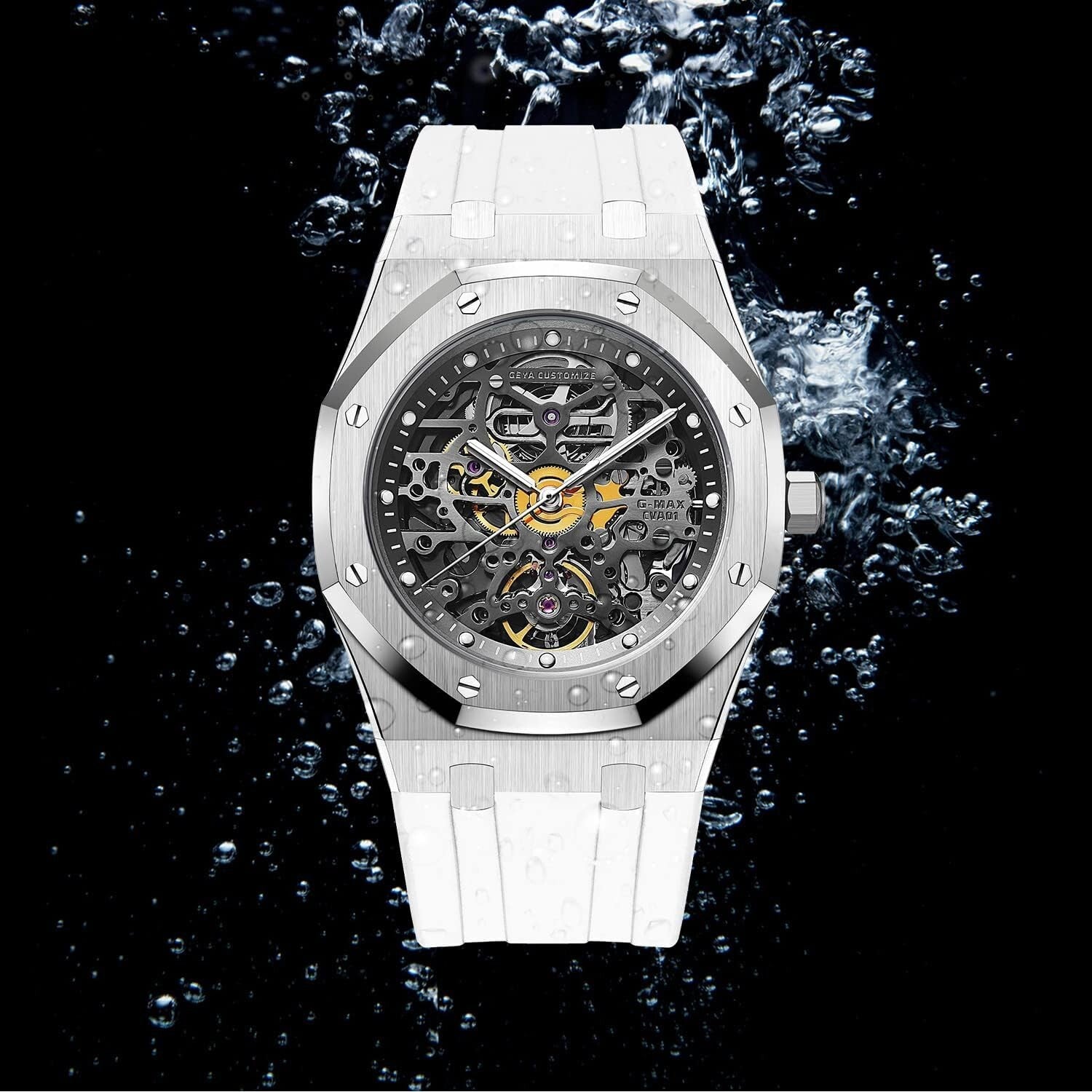 Innovative Skeleton Diver Watch with Premium Silicone & 50M Water Resistance