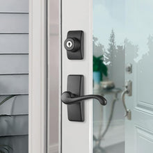 Load image into Gallery viewer, Durable Matte Black Door Lever Set with Keyed Deadbolt Lock - Easy Installation