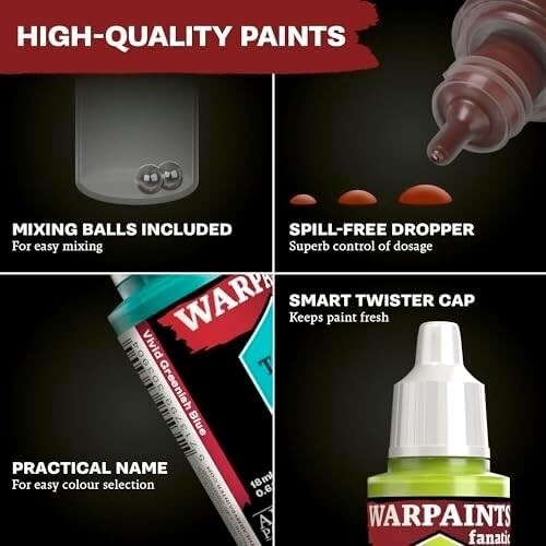 Ultimate Warpaints Fanatic Mega Combo: Acrylic Paint Set with Brushes & Extras