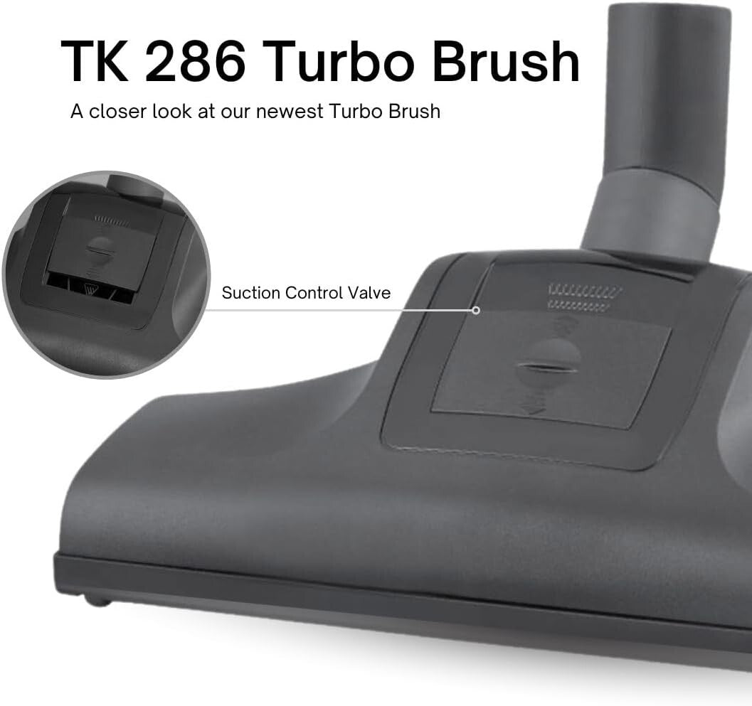 Energy-Efficient Turbo Brush Vacuum Attachment - Quiet, Versatile & Effective