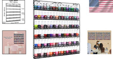 Load image into Gallery viewer, Sturdy 6-Tier Metal Nail Polish and Essential Oils Organizer - Fits 108 Bottles
