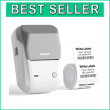 Load image into Gallery viewer, Efficient Gray-White Label Maker with Bluetooth &amp; USB - Ideal for Small Business
