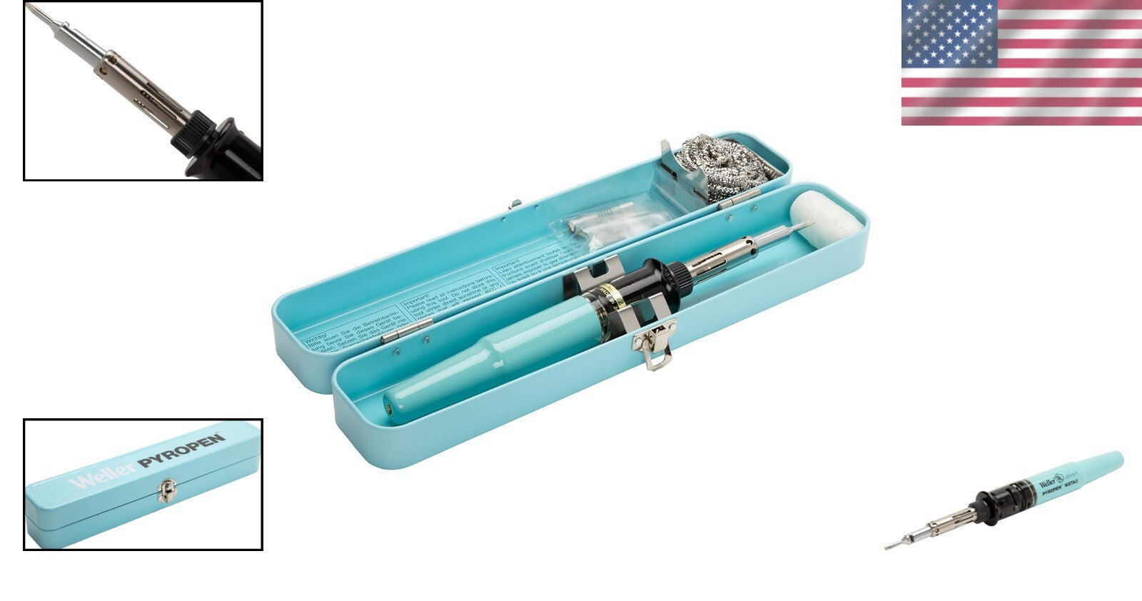 Pyropen Professional Cordless Butane Soldering Iron - Quick Heating & Portable