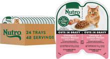 Load image into Gallery viewer, Grain-Free Chicken &amp; Salmon Wet Cat Food - 24 Count Twin Pack for Adult Cats