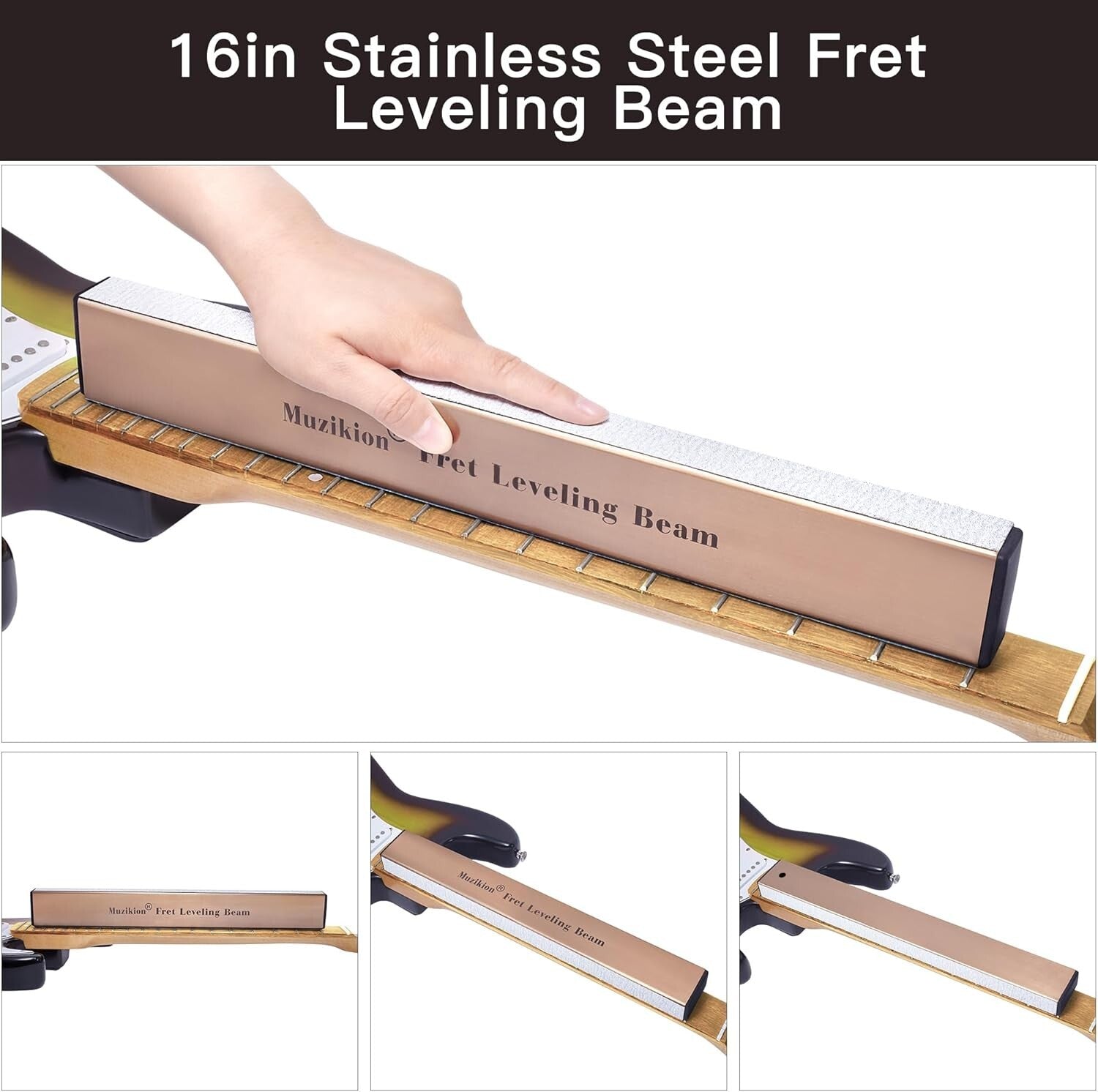 Comprehensive Guitar Setup Kit: Fret Leveler, Radius Gauges & Measurement Tools