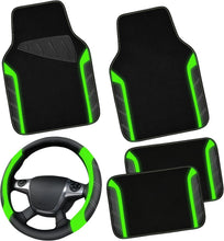 Load image into Gallery viewer, Durable Anti-Slip Steering Wheel Cover with Waterproof Car Mats for Protection