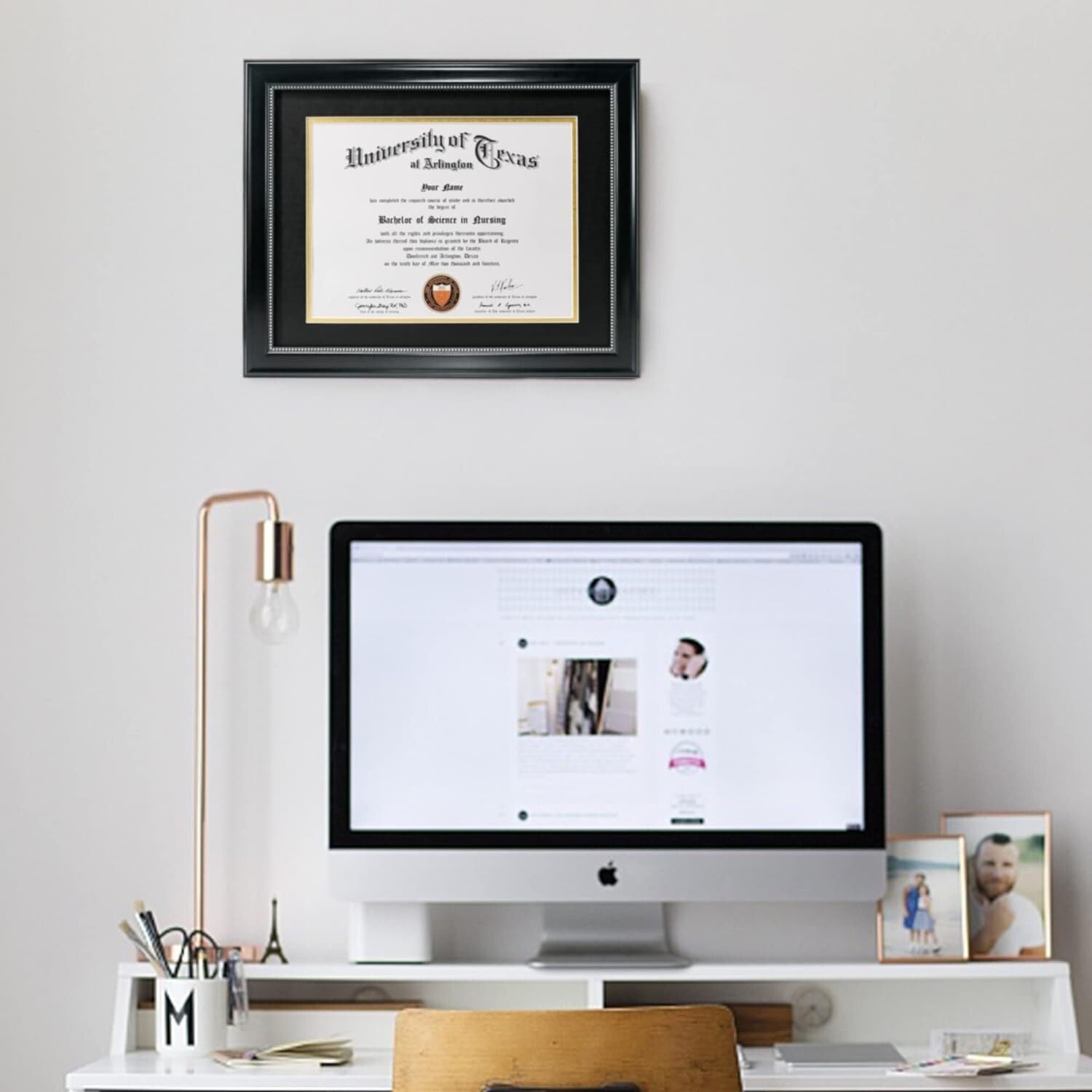 Versatile 3-Pack of Black Frames with Silver Beaded Design for All Occasions