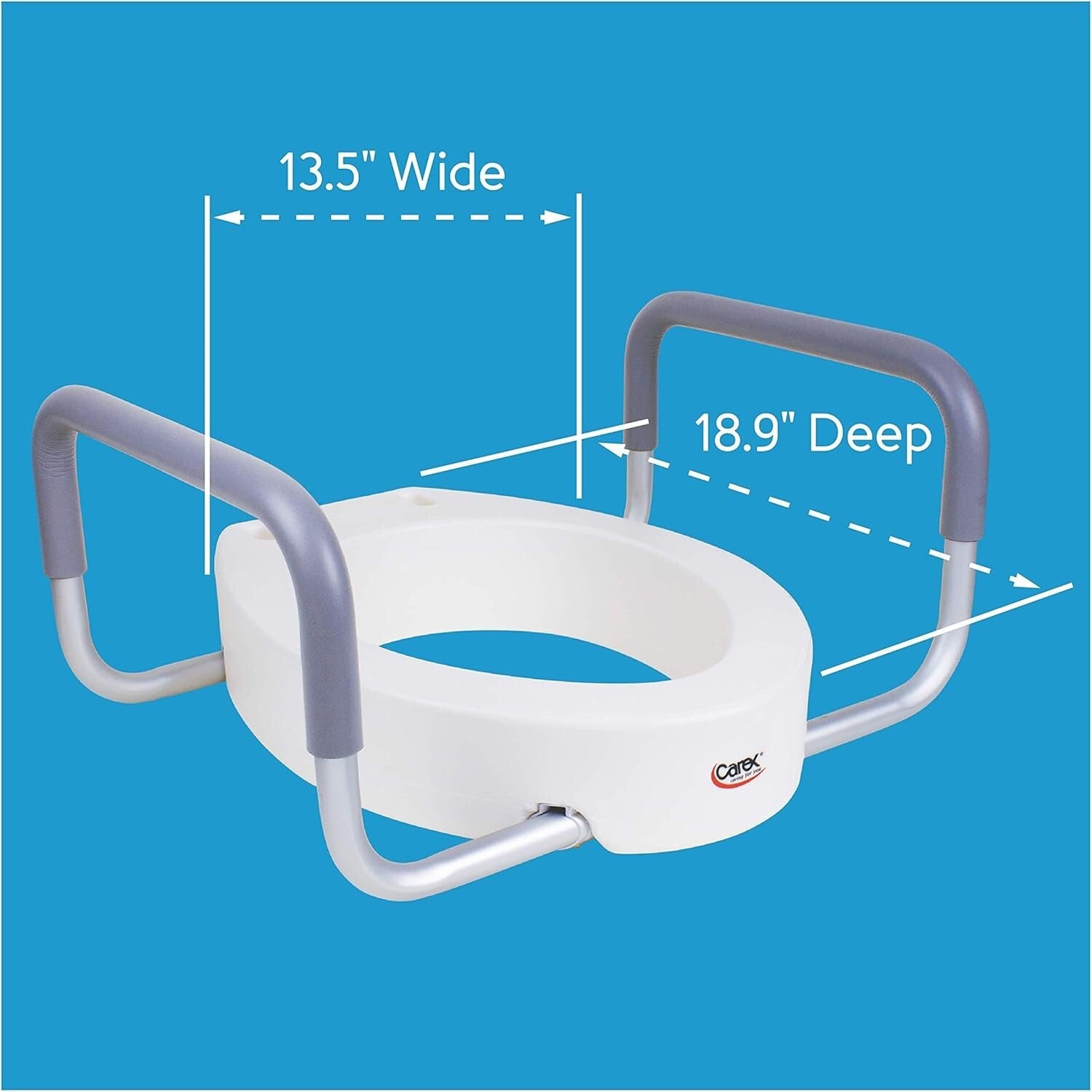 Easy Install Elevated Toilet Seat for Elongated Toilets - No Tools Required