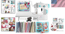Load image into Gallery viewer, All-in-One Portable Sewing Machine for Beginners – Includes Patterns &amp; Tools