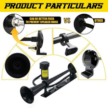 Load image into Gallery viewer, Universal 12V Super Loud 150DB Chrome Air Horn with Compressor - Easy Install