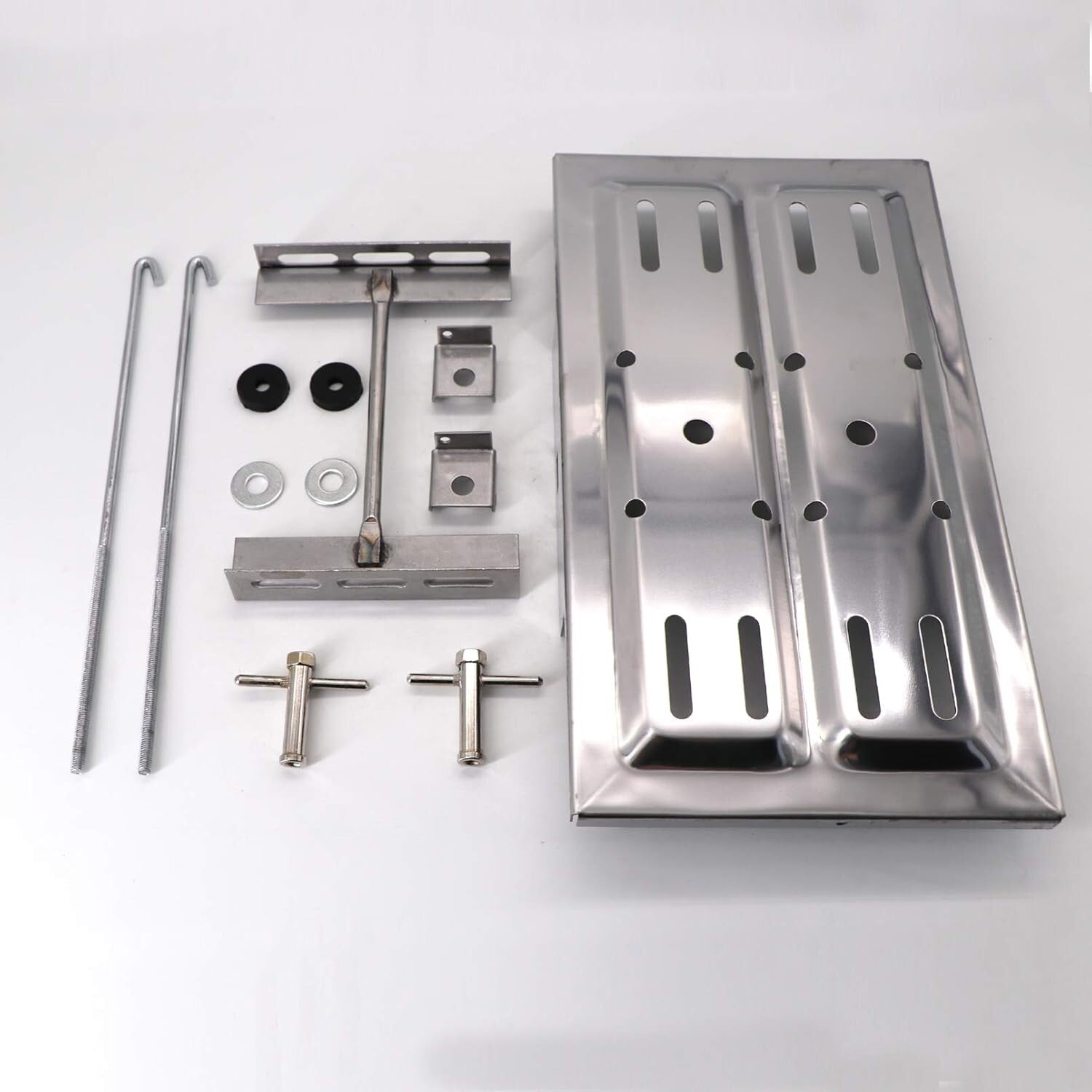 Universal Stainless Steel Tray Holder Kit - Durable 7.5" x 13.25" Solution