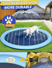 Load image into Gallery viewer, Extra Large 97-Inch Dog Splash Pad - Non-Slip Water Play for Kids &amp; Pets
