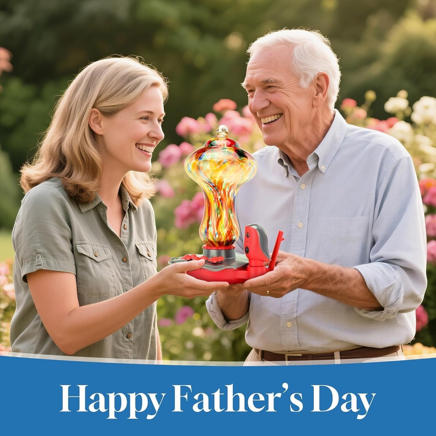 AI-Powered Hummingbird Feeder with Leakproof Design & Instant Alerts - 150° View