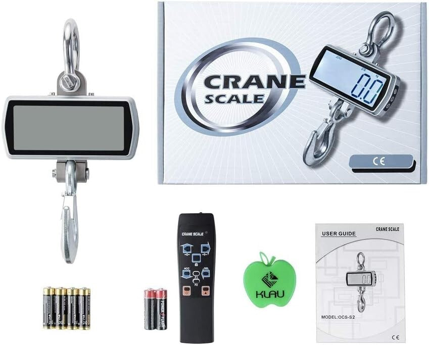2000 lb Capacity Aluminum Crane Scale with Smart Features and Remote Access