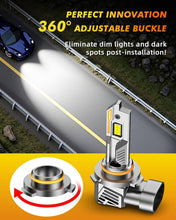 Load image into Gallery viewer, High-Performance 9005 H11 Bulbs - 800% Brightness, 70,000 Hour Lifespan, 4 Pack