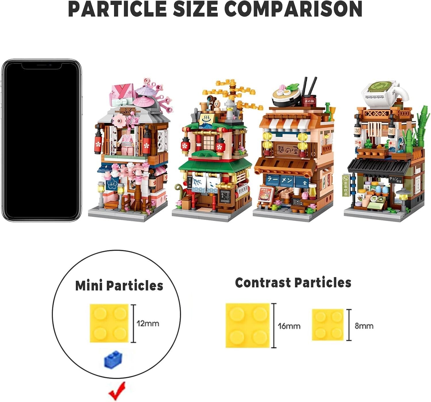 4-In-1 Japanese Street View Building Blocks Set for Creative Kids Ages 6-12