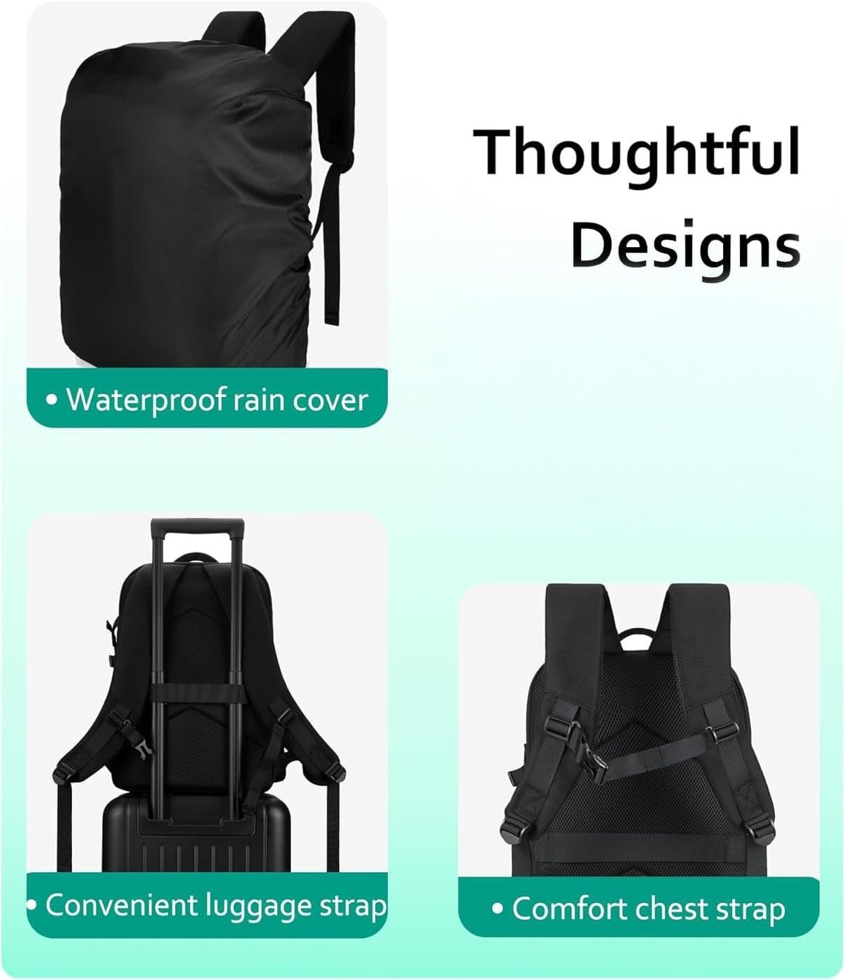 Customizable Photographer's Backpack with Padded Straps & Weather Protection