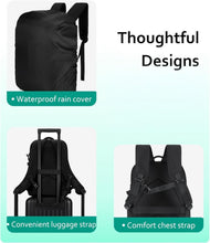 Load image into Gallery viewer, Customizable Photographer's Backpack with Padded Straps &amp; Weather Protection