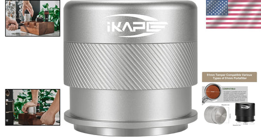 51MM Spring-Loaded Espresso Tamper - High-Quality Barista Tool for Better Coffee