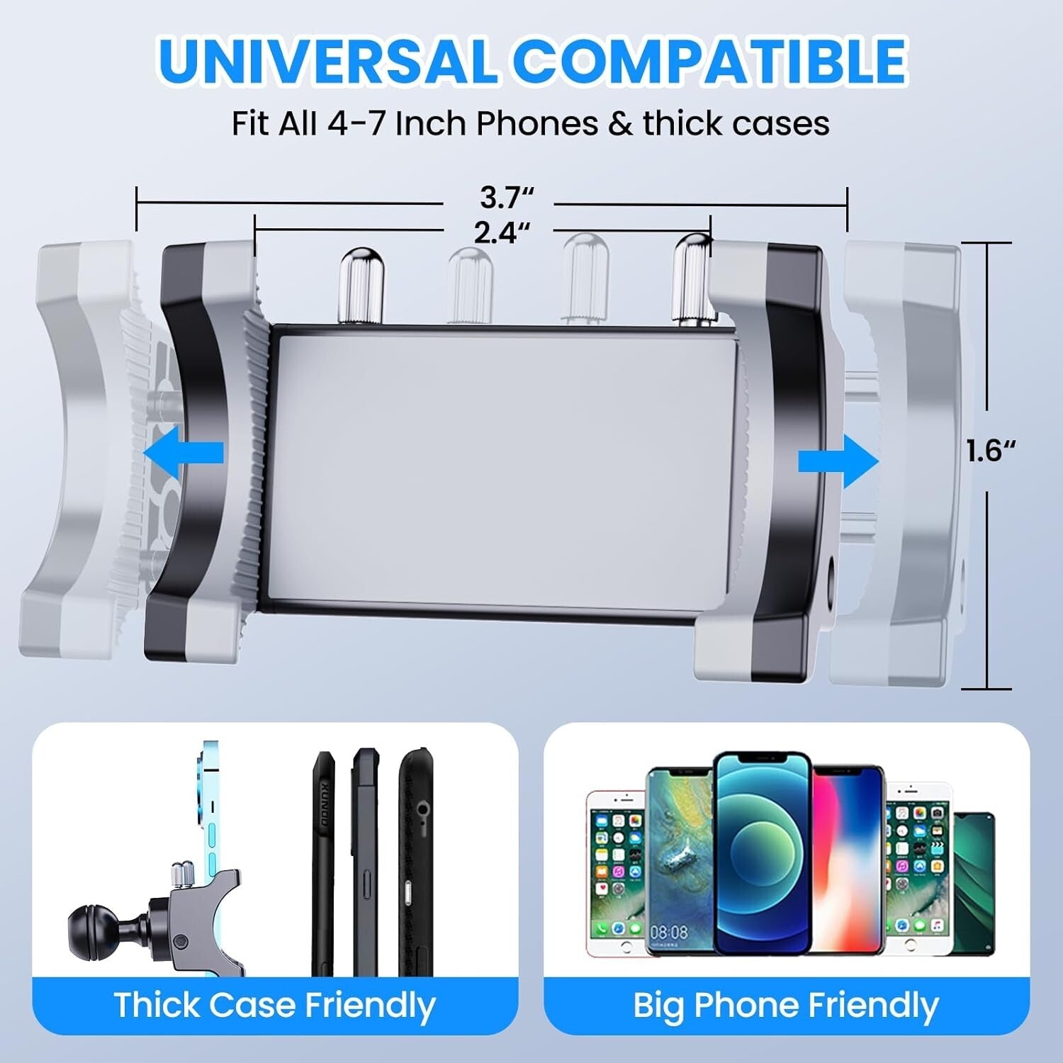 Secure 360° Phone Mount for Jeep Wrangler & Gladiator - Driver Side Convenience