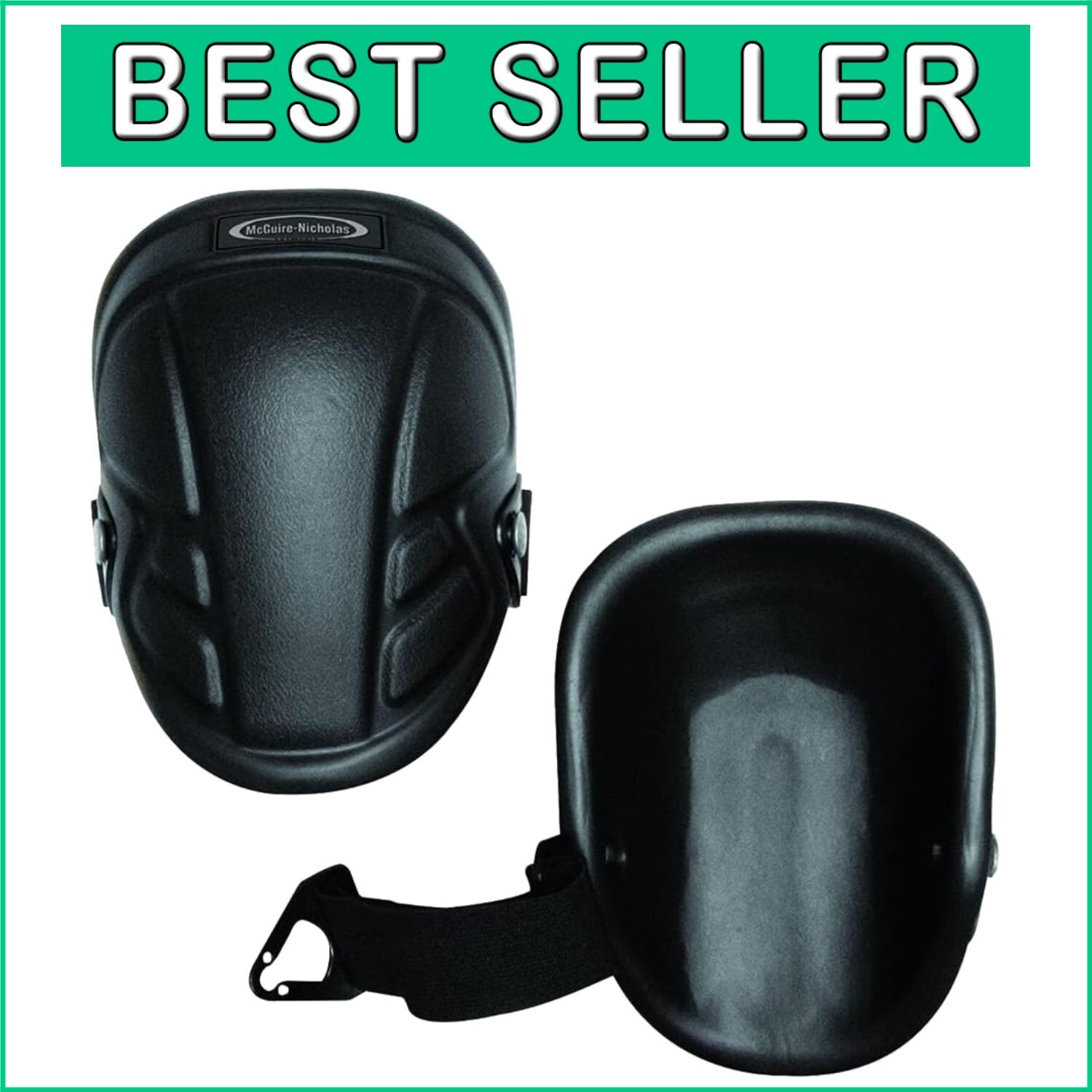 All-Weather Lightweight Knee Pads with Secure Tri-Buckle for Optimal Fit