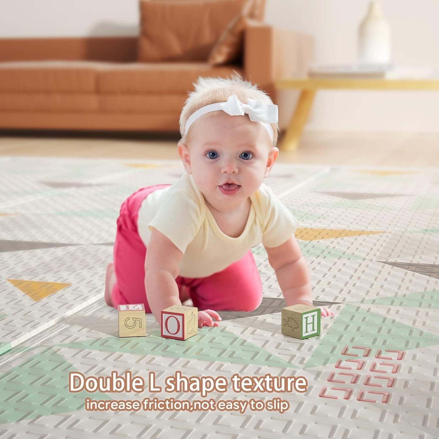 Waterproof Foldable Baby Play Mat - Soft Safe Surface for Infants & Toddlers