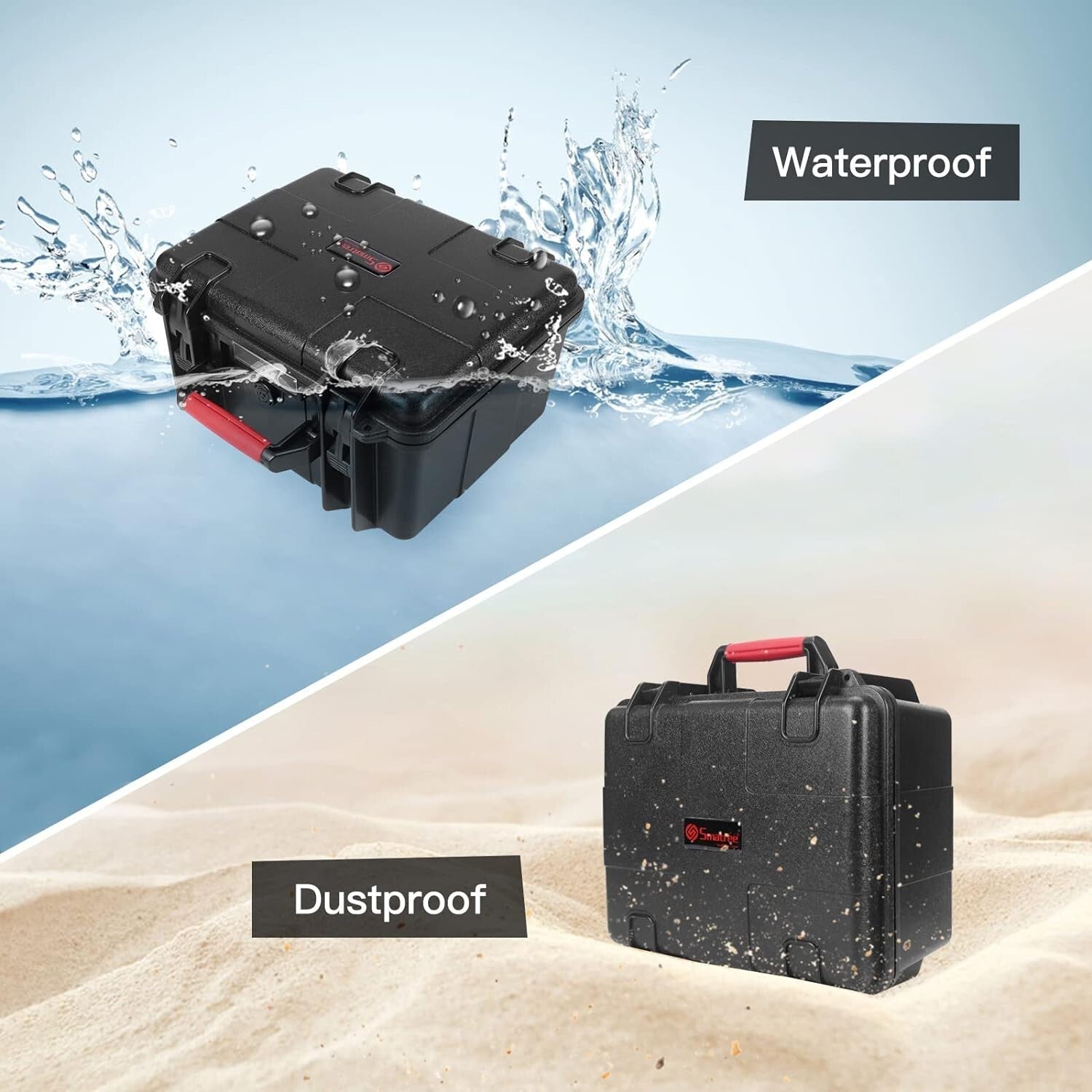 Travel-Friendly Water-Resistant Case for Action Cameras and Accessories Included