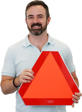 Load image into Gallery viewer, ASAE Compliant 14" x 16" Reflective Signs for Slow Moving Vehicles - Set of 2
